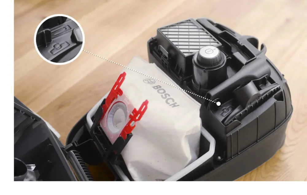 Bosch Serie 4 BGL41SIL1H elektrik süpürgesi 4 l Tambur vakum Kuru 700 W Toz torbası Thumbnail 1