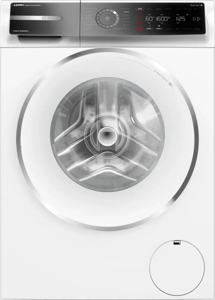 Bosch Serie 8 WGB266A9NL çamaşır makinesi Önden yüklemeli 11 kg 1551 RPM Beyaz Çamaşır Makineleri