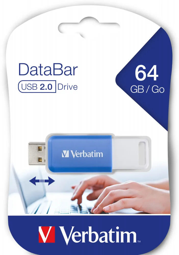 Verbatim V DataBar 49455 64 GB USB 2.0 Flash Bellek Thumbnail 4