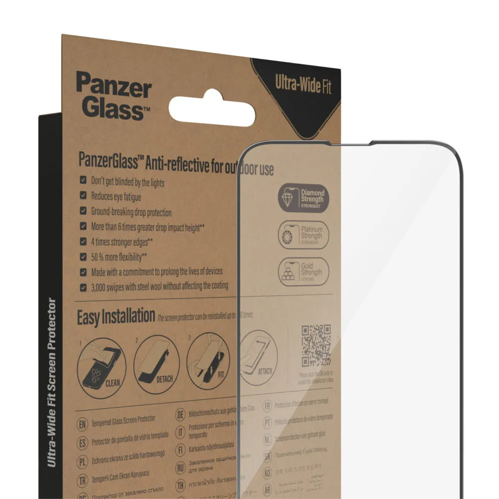 PanzerGlass® Anti-reflective Screen Protector iPhone 14 Plus | 13 Pro Max | Ultra-Wide Fit 2777 Thumbnail 10