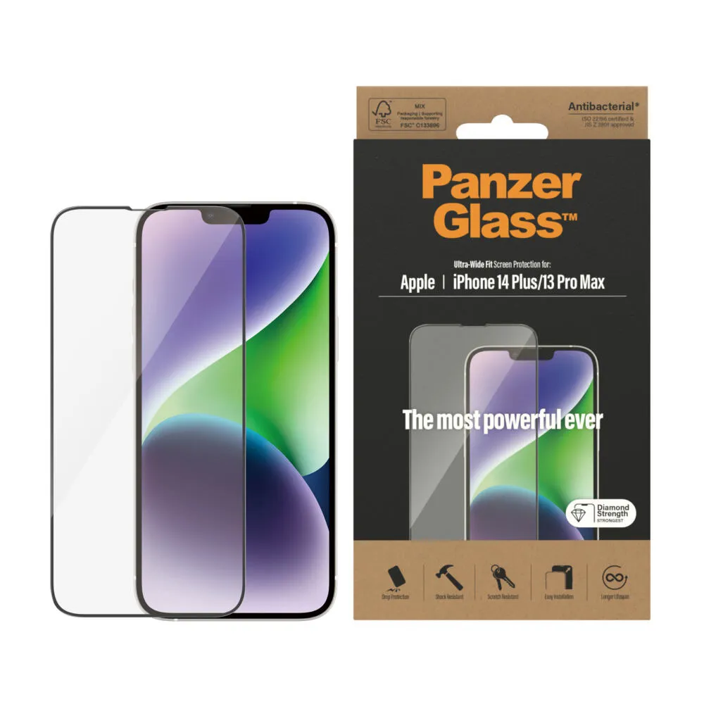 PanzerGlass® Screen Protector iPhone 14 Plus | 13 Pro Max | Ultra-Wide Fit 2773 Thumbnail 1