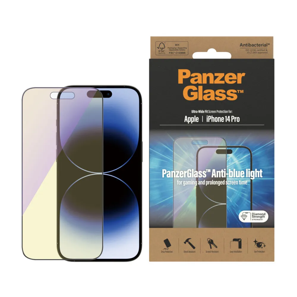 PanzerGlass® Anti-blue light Screen Protector iPhone 14 Pro | Ultra-Wide Fit 2780 Thumbnail 1