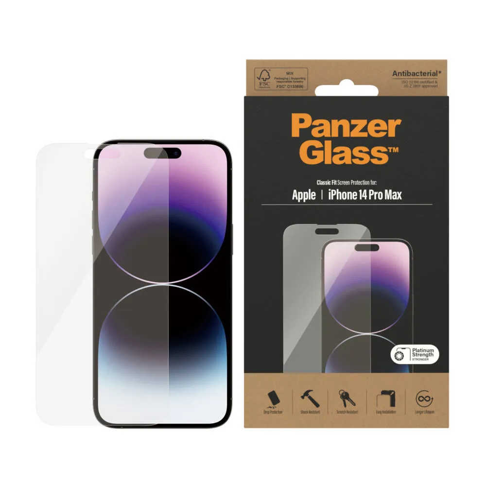 PanzerGlass® Screen Protector iPhone 14 Pro Max | Classic Fit 2770 Thumbnail 2