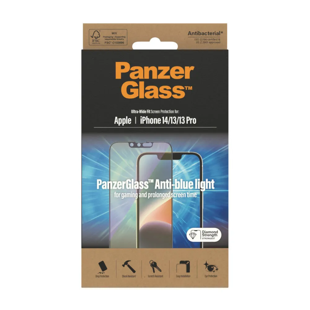 PanzerGlass® Anti-blue light Screen Protector iPhone 14 | 13 | 13 Pro | Ultra-Wide Fit 2779 Thumbnail 6