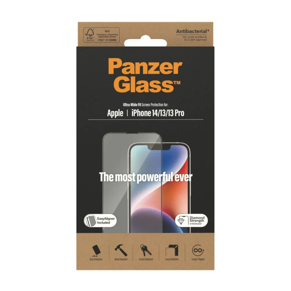 PanzerGlass® Screen Protector iPhone 14 | 13 | 13 Pro | Ultra-Wide Fit w. EasyAligner 2783 Thumbnail 4