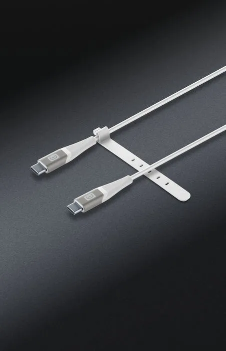 Cellularline USBDATABELTC2CW USB C to USB C (1,2 m) USB Kablosu Thumbnail 1