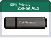 Kingston DataTraveler Secure - Privacy Edition USB flash sürücü 2 GB A tipi USB RAM Bellek USB Bellek