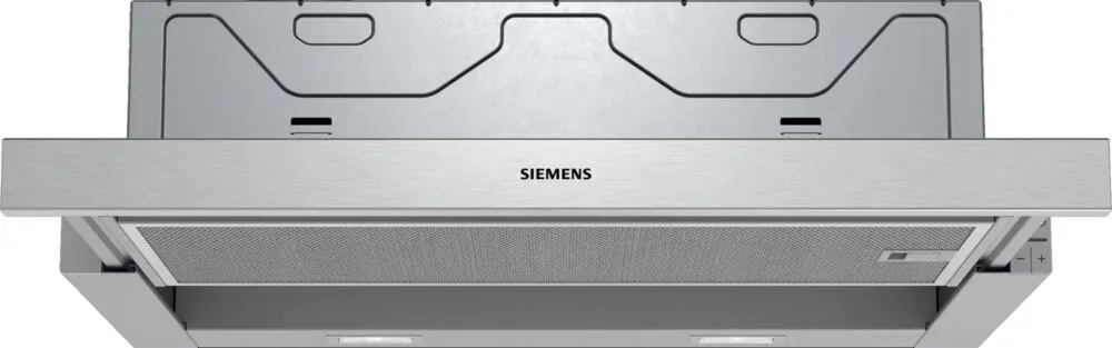 Siemens iQ300 LI64MA531 ocak bacası Yarı yerleşik (dışa çekmeli) Paslanmaz çelik 400 m³/Saat Davlumbaz ve Aspiratö