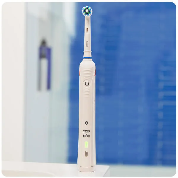 Oral-B SmartSeries 5 5000N CrossAction Yetişkin Döner diş fırçası Beyaz Thumbnail 2