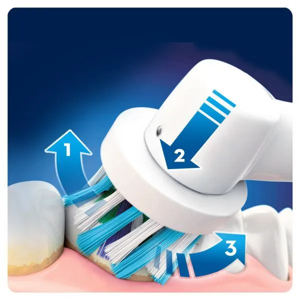 Oral-B SmartSeries 5 5000N CrossAction Yetişkin Döner diş fırçası Beyaz Thumbnail 1