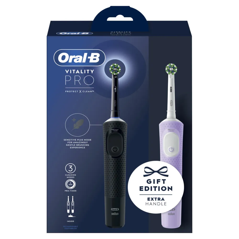 Oral-B Vitality Pro Yetişkin Siyah, Leylak Thumbnail 2