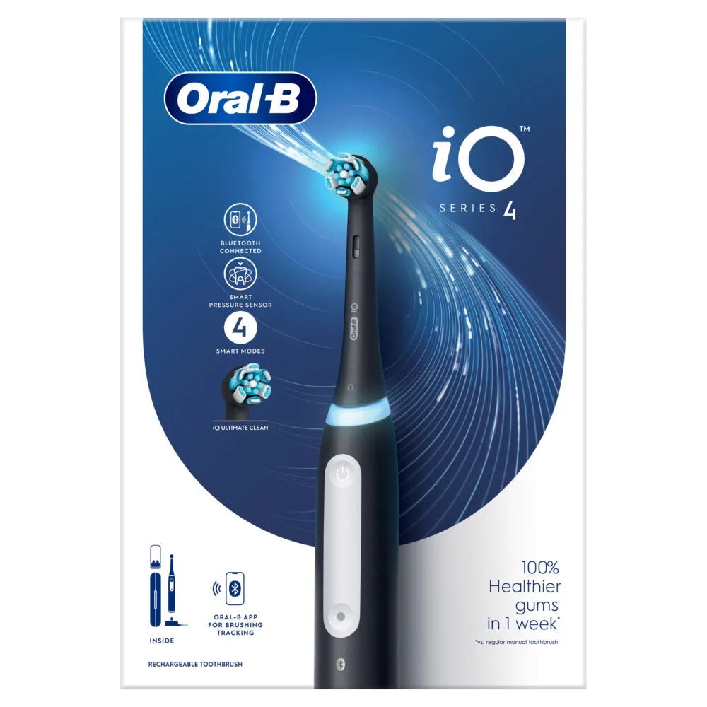 Oral-B iO 4 Yetişkin Siyah Şarjlı Diş Fırçaları