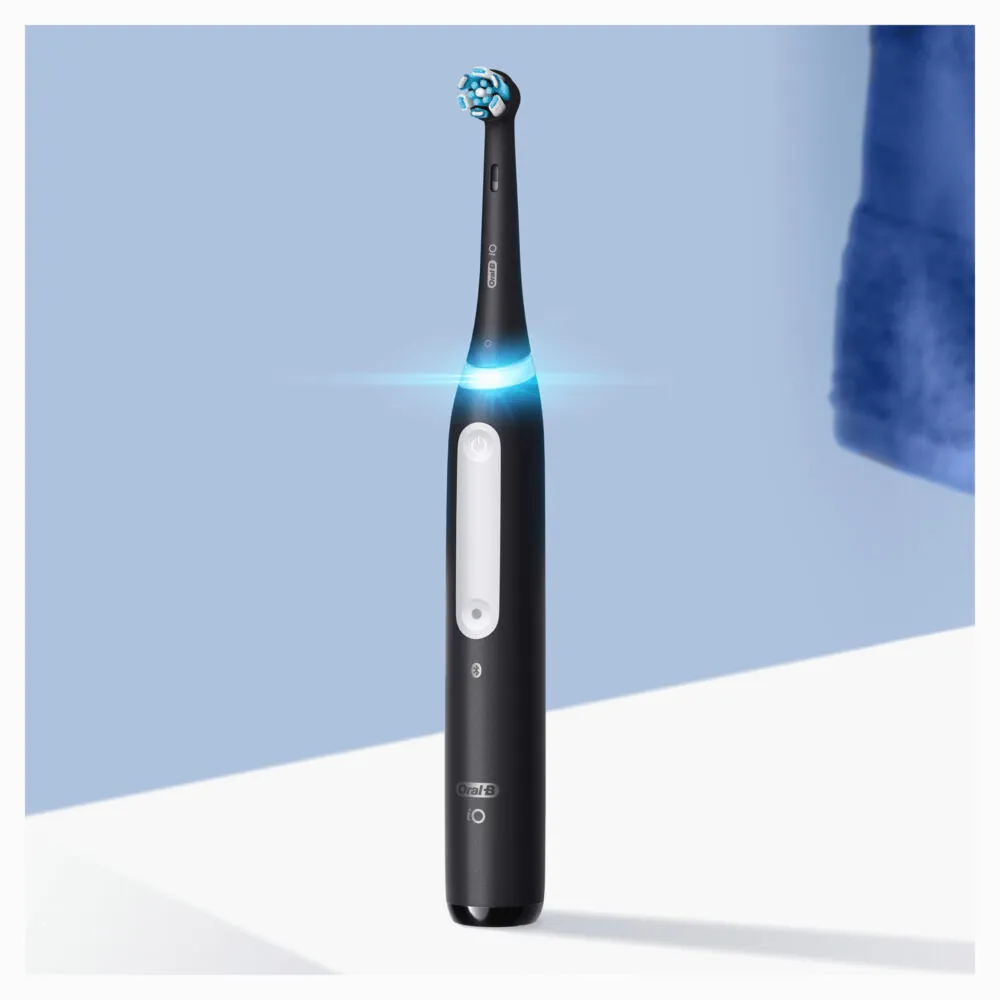 Oral-B iO 4 Yetişkin Döner diş fırçası Siyah Şarjlı Diş Fırçaları
