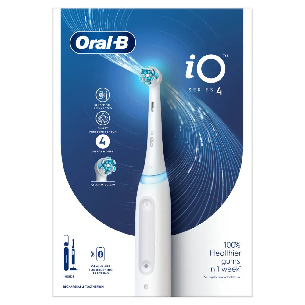 Oral-B iO 4 Yetişkin Beyaz Şarjlı Diş Fırçaları