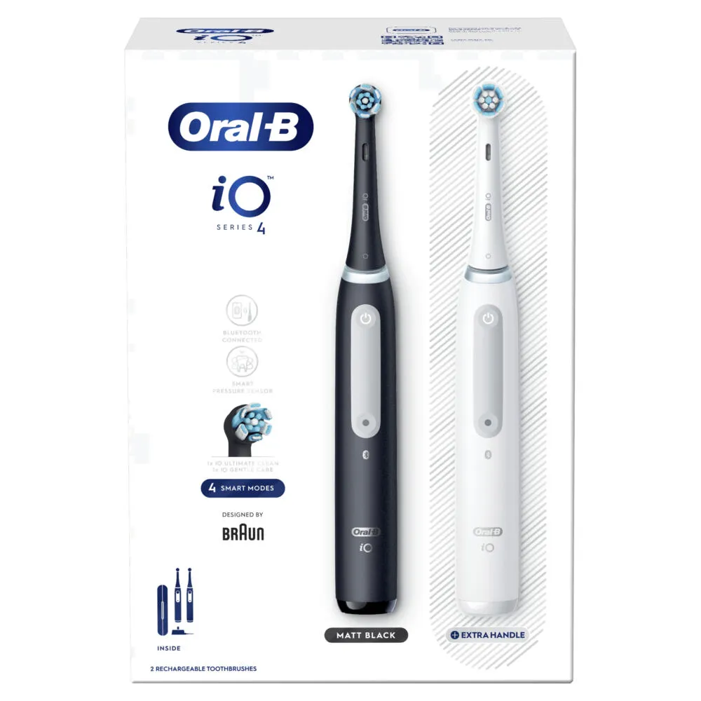 Oral-B iO 4 Yetişkin Siyah, Beyaz Thumbnail 5