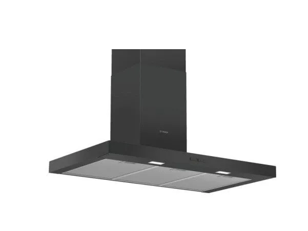 Bosch Serie 2 DWB96BC60 ocak bacası Duvara monteli Siyah 619 m³/Saat Davlumbaz ve Aspiratö