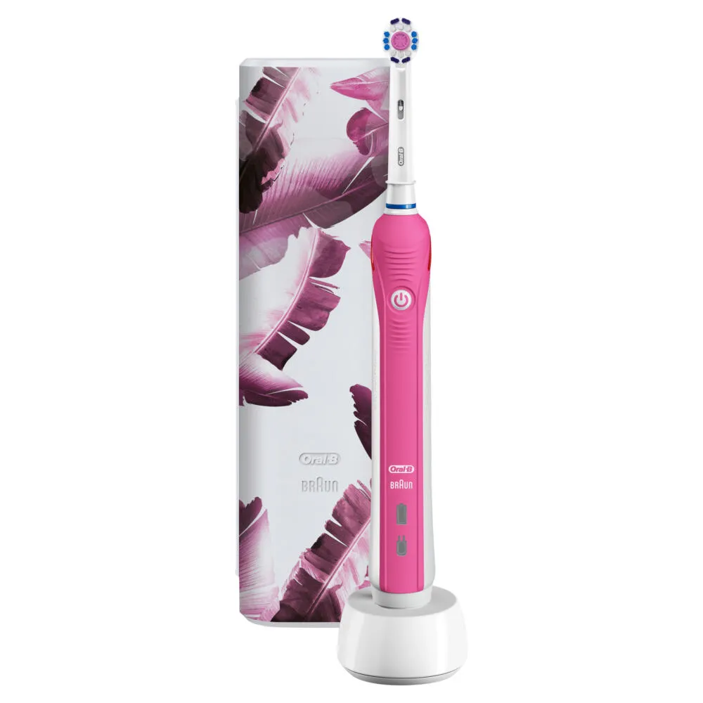 Oral-B Pro 1 680 Yetişkin Titreşimli diş fırçası Pembe, Beyaz Şarjlı Diş Fırçaları
