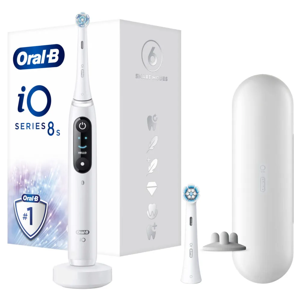 Oral-B iO 8S Yetişkin Titreşimli diş fırçası Beyaz Thumbnail 2
