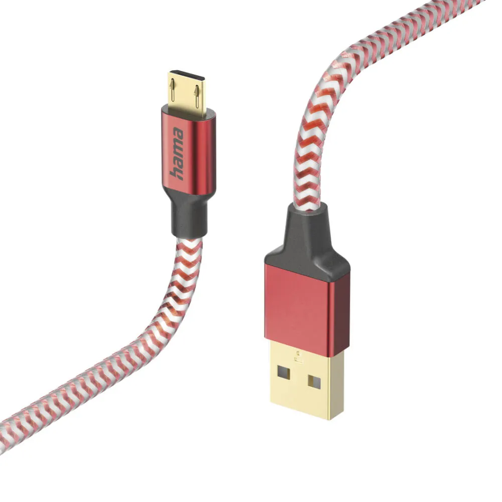 Hama Reflective 00201556 USB A to Micro-USB B (1,5 m) USB Kablosu Thumbnail 1