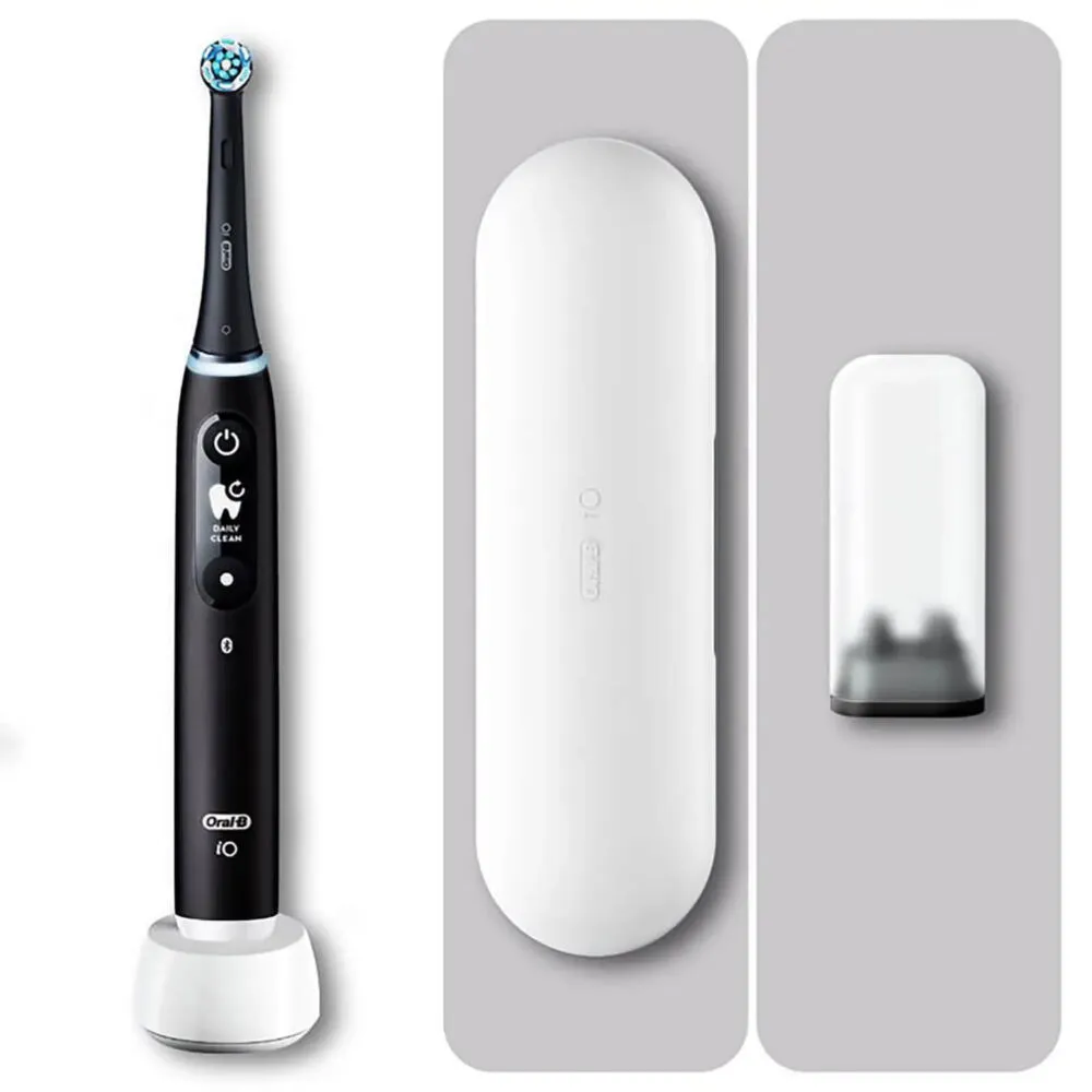 Oral-B iO Series 6 Yetişkin Döner diş fırçası Siyah Şarjlı Diş Fırçaları