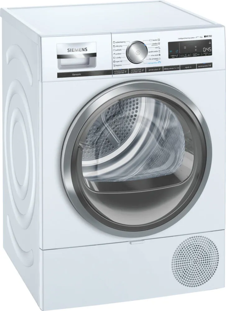 Siemens iQ700 WT47XMH1CS kurutucu Solo Önden yüklemeli 9 kg Beyaz Kurutma Makinesi