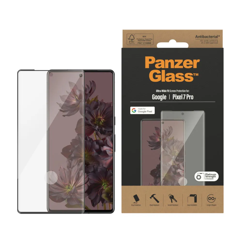 PanzerGlass® Screen Protector Google Pixel 7 Pro | Ultra-Wide Fit 4773 Thumbnail 1