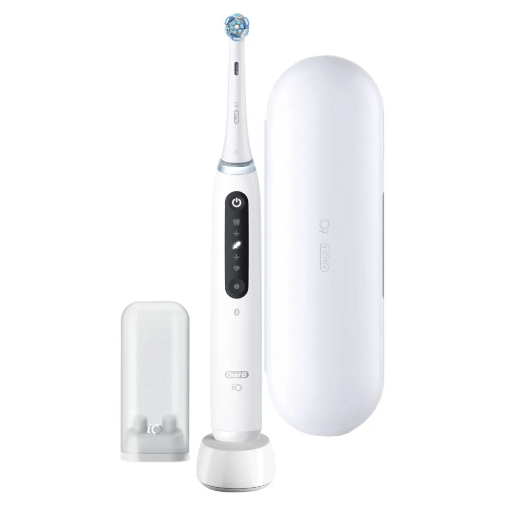 Oral-B iO Series 5 Yetişkin Döner-titreşimli diş fırçası Beyaz Şarjlı Diş Fırçaları