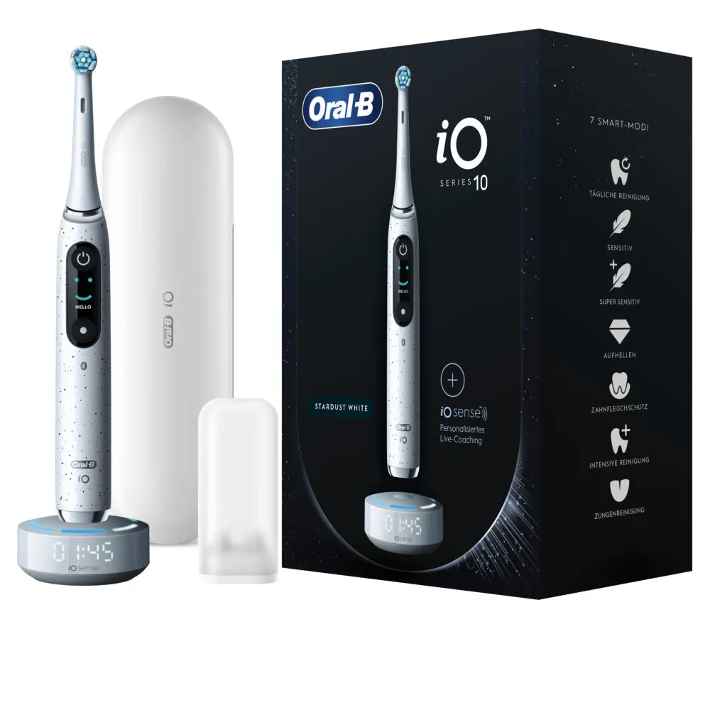 Oral-B iO Series 10 Yetişkin Döner-titreşimli diş fırçası Beyaz Şarjlı Diş Fırçaları