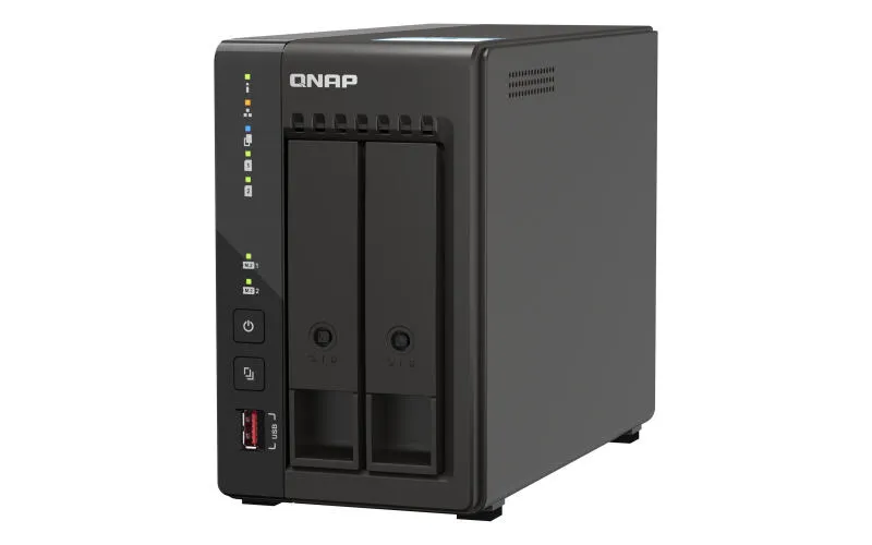 QNAP TS-253E NAS Dikey (Tower) Intel® Celeron® J6412 8 GB 4 TB HDD QNAP QTS Siyah Thumbnail 5