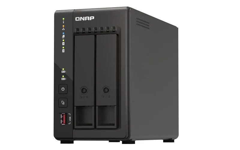 QNAP TS-253E NAS Dikey (Tower) Intel® Celeron® J6412 8 GB 32 TB HDD QNAP Turbo System Siyah