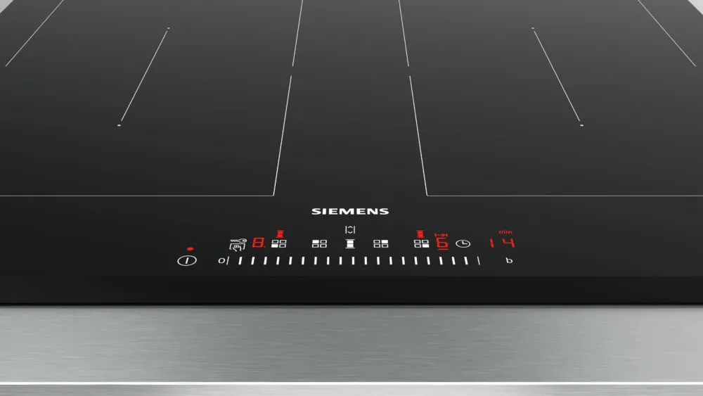 Siemens iQ500 EX96DKS1 Ocaklı fırın Masa üstü ocak Siyah Thumbnail 1