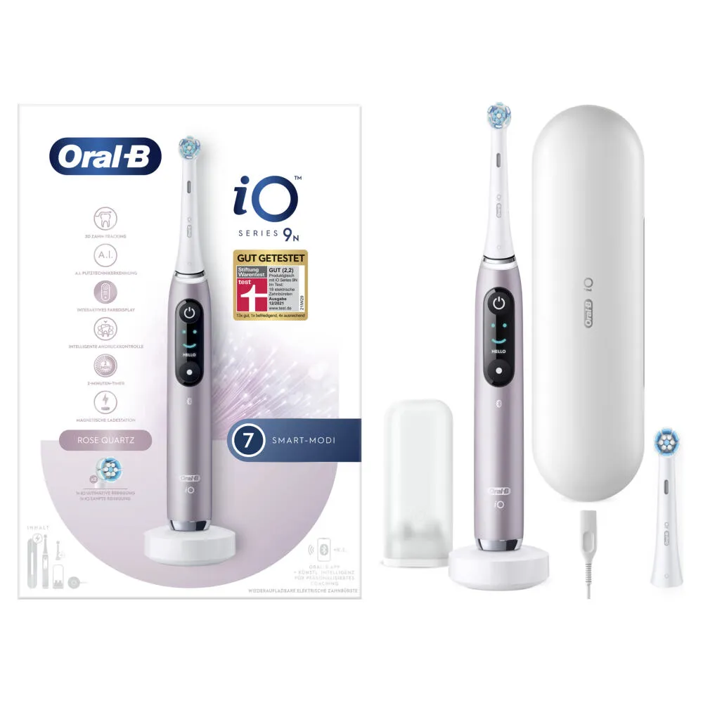 Oral-B iO Series 9n Yetişkin Döner-titreşimli diş fırçası Gül Thumbnail 5