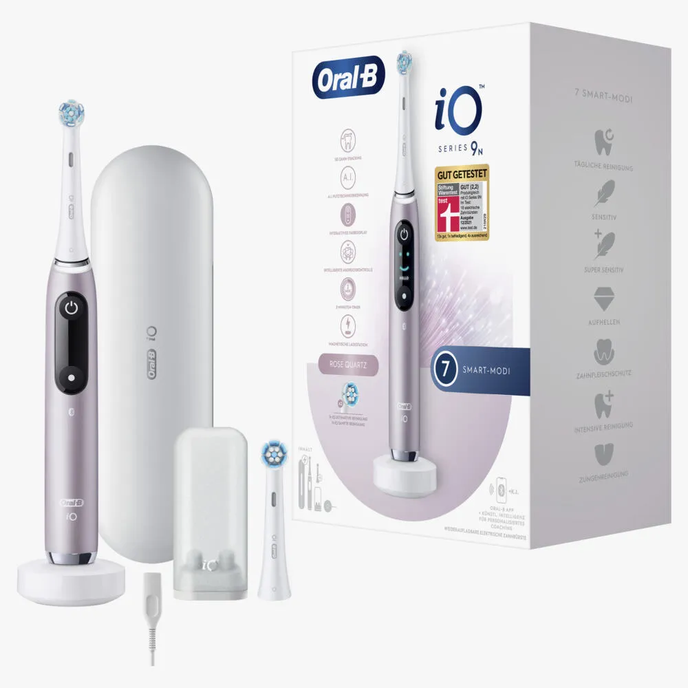 Oral-B iO Series 9n Yetişkin Döner-titreşimli diş fırçası Gül Thumbnail 4
