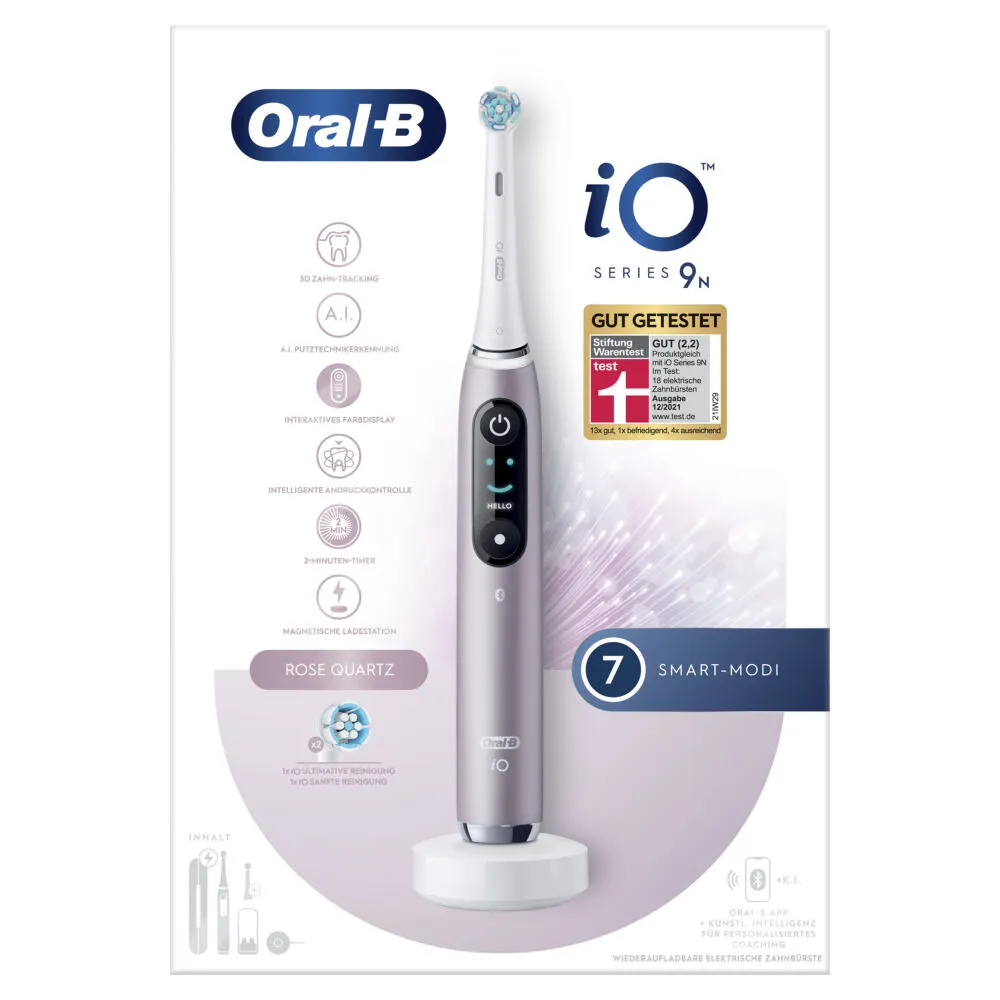 Oral-B iO Series 9n Yetişkin Döner-titreşimli diş fırçası Gül Thumbnail 3