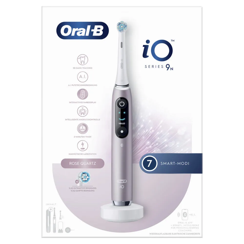 Oral-B iO Series 9n Yetişkin Döner-titreşimli diş fırçası Gül Thumbnail 7