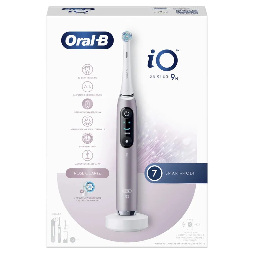 Oral-B iO Series 9n Yetişkin Döner-titreşimli diş fırçası Gül Thumbnail 6