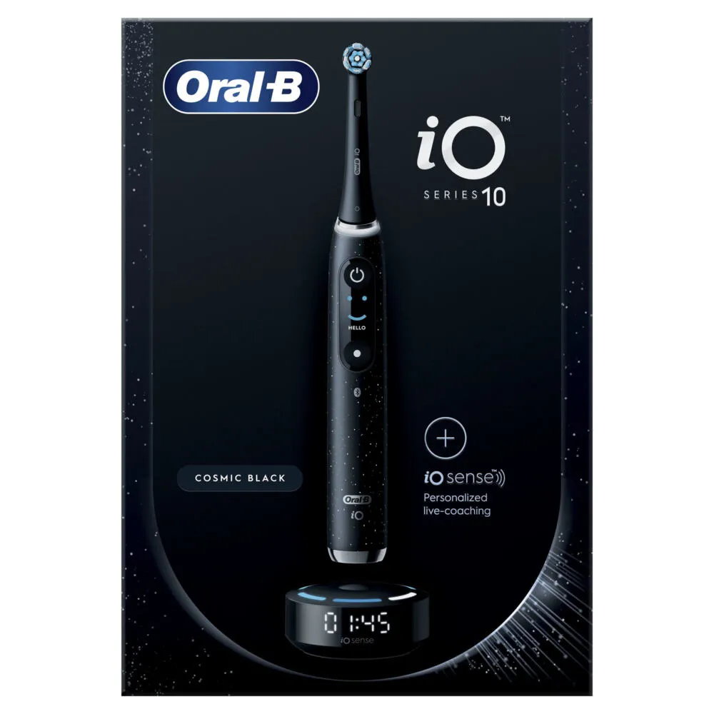 Oral-B iO SERIES 10 Yetişkin Titreşimli diş fırçası Siyah Thumbnail 2