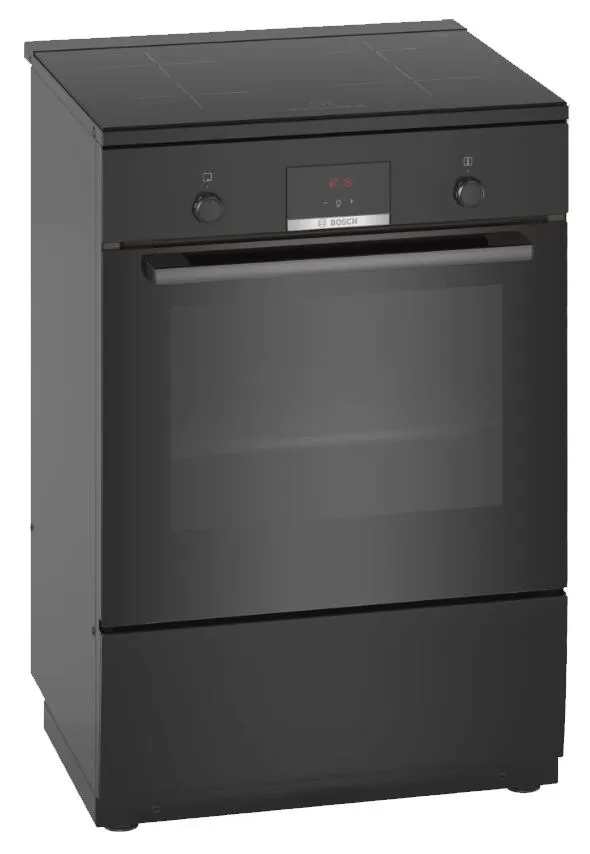 Bosch Serie 4 HLN39A060U Ocaklı fırın Bağımsız ocak Elektrik Bölge indüksiyon ocağı Siyah