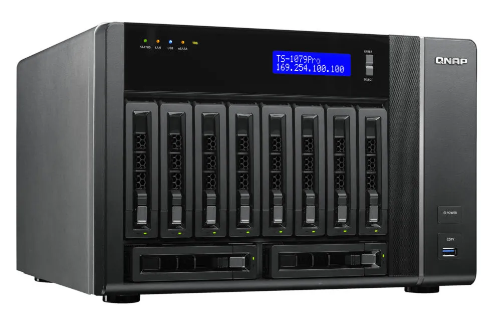 QNAP TS-1079 Pro 2 GB TS-1079 PRO + 10X ST3000NC000 Thumbnail 4