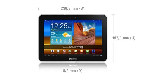 Samsung 8.9 16 GB GT-P7300FKAPHN 8.9 inç Siyah Tablet Thumbnail 9