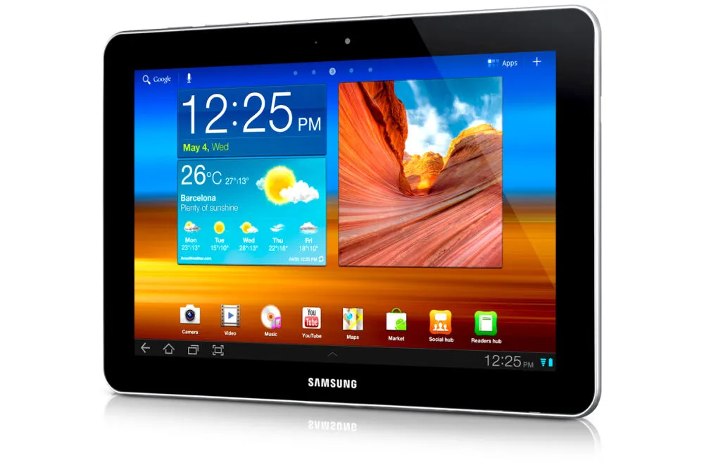 Samsung 10.1 16 GB GT-P7510UWDXEZ inç Beyaz Tablet Thumbnail 2