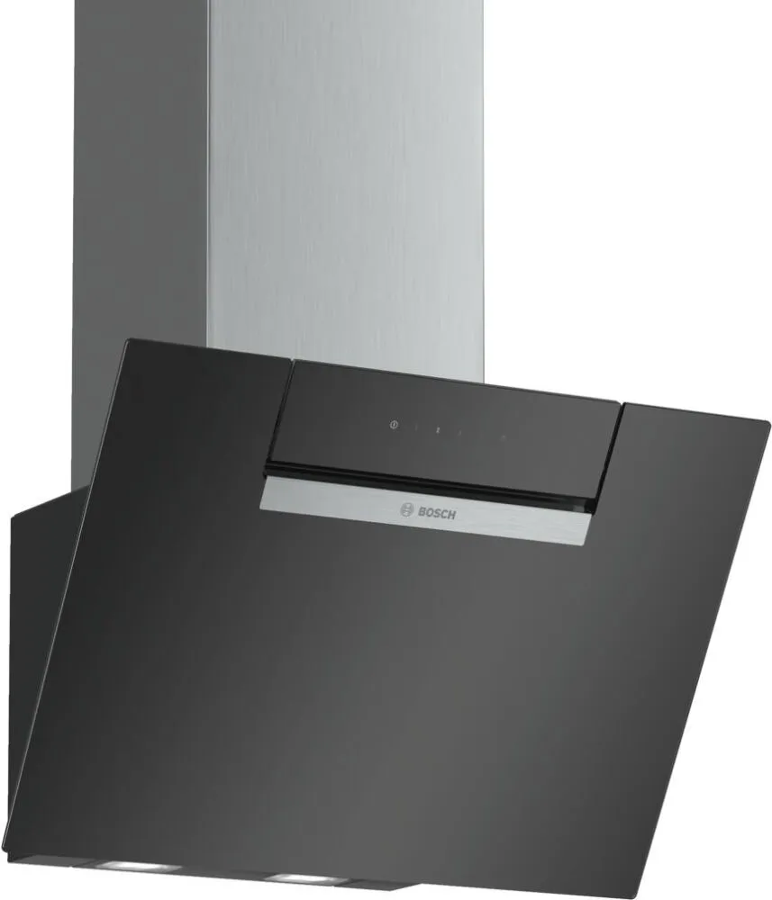 Bosch Serie 2 DWK67EM60B ocak bacası Duvara monteli Paslanmaz çelik 399 m³/Saat Davlumbaz ve Aspiratö