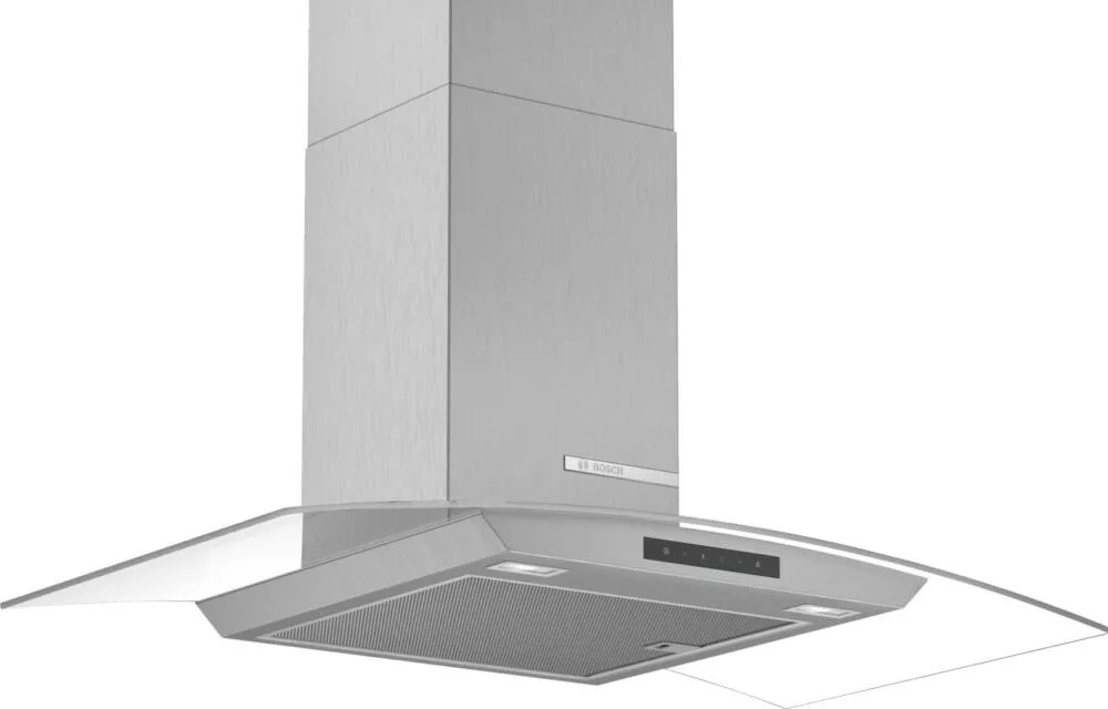 Bosch Serie 4 DWA96DM50B ocak bacası Duvara monteli Paslanmaz çelik 371 m³/Saat Davlumbaz ve Aspiratö