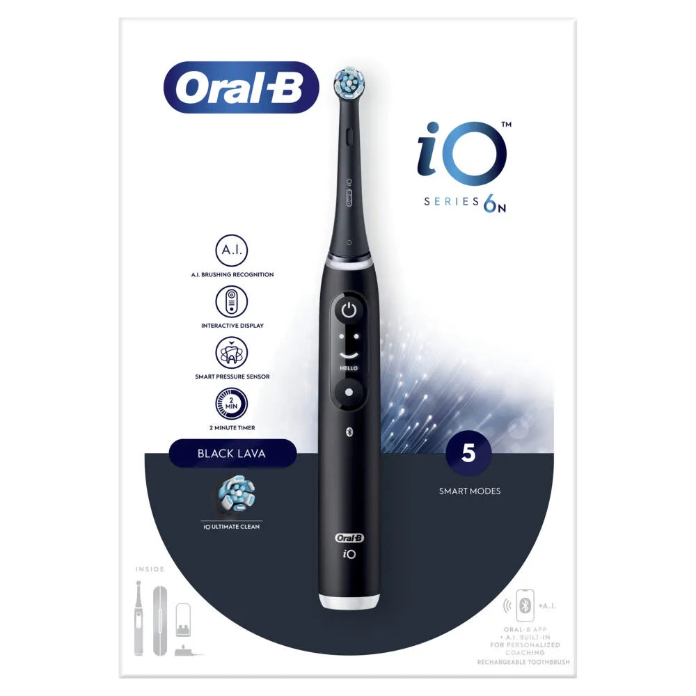 Oral-B iO6N Yetişkin Siyah Thumbnail 1