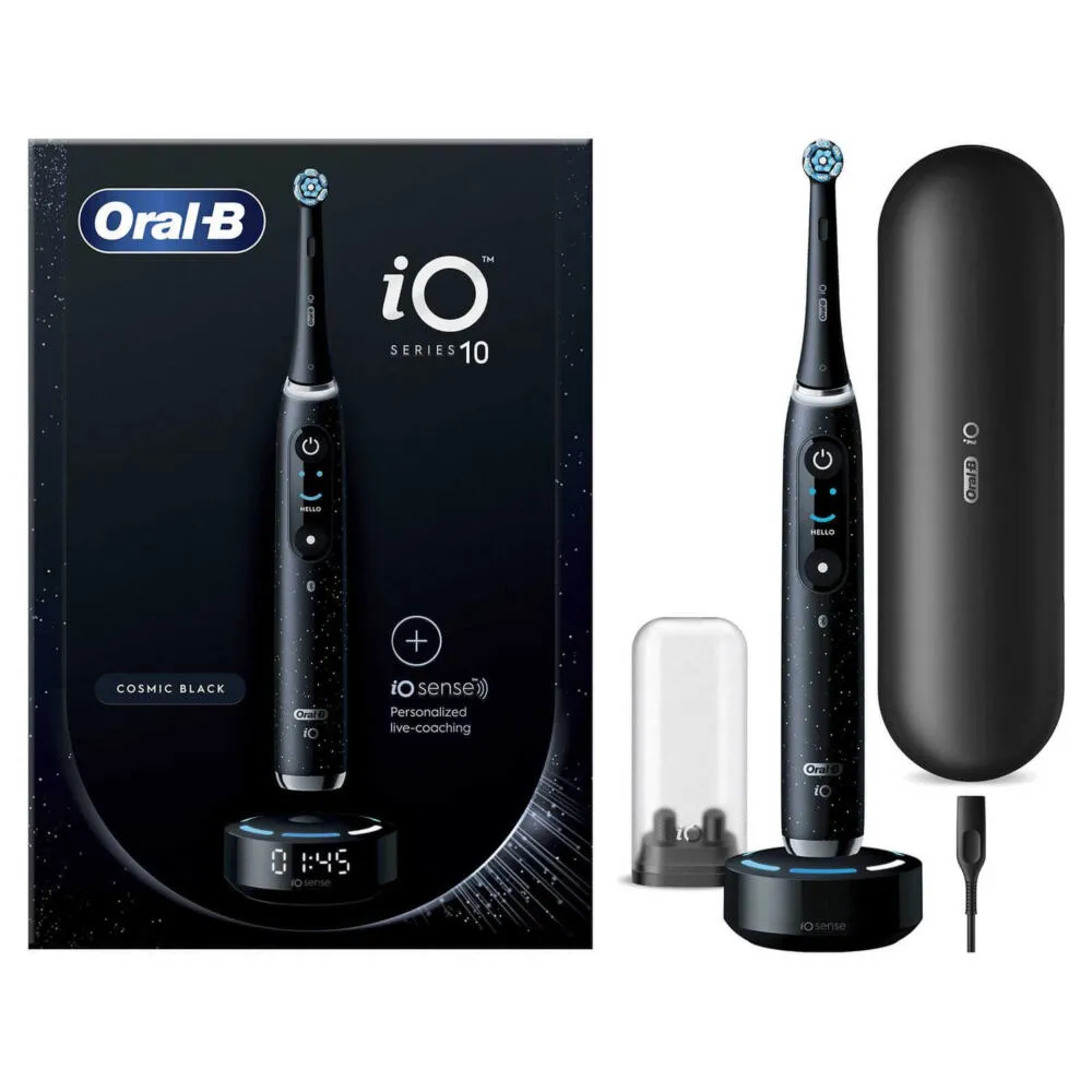 Oral-B iO 10 Yetişkin Döner diş fırçası Siyah Thumbnail 1