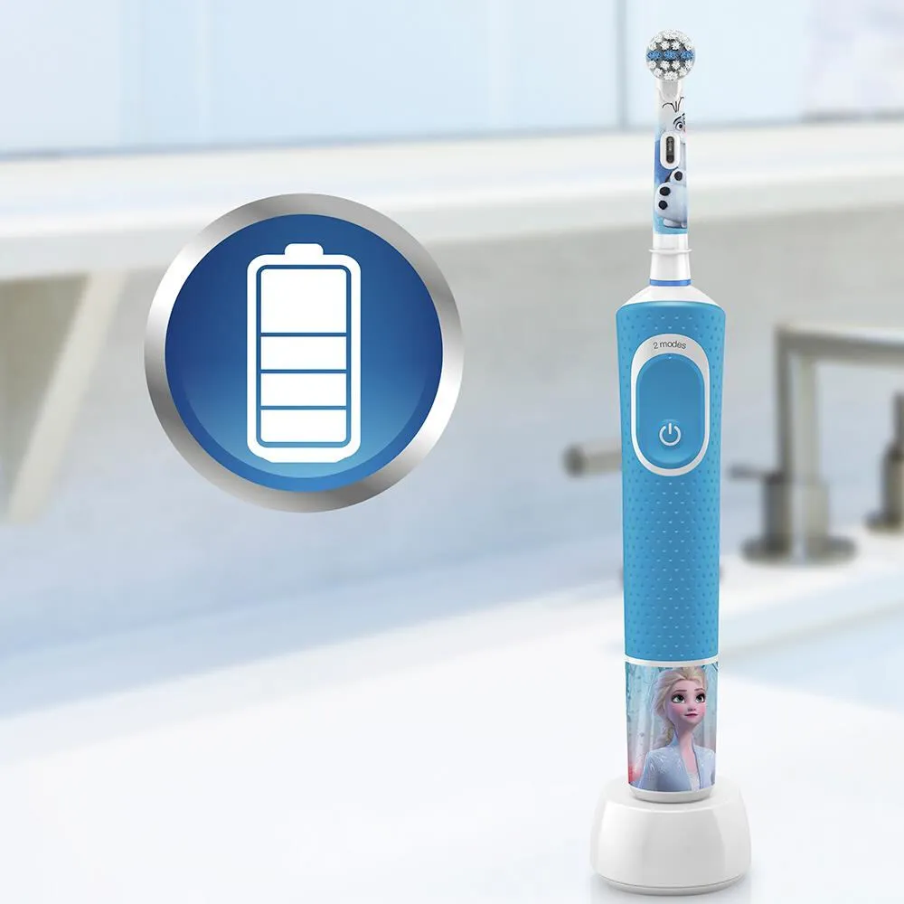 Oral-B Kids Çocuklar İçin Şarj Edilebilir Diş Fırçası Frozen + Seyahat Kabı Thumbnail 6