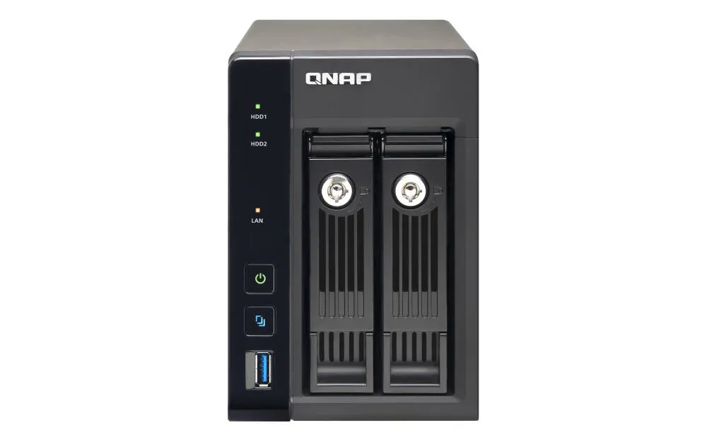 QNAP TS-253 Pro NAS Dikey (Tower) Intel® Celeron® 8 GB DDR3L 10 TB HDD QNAP QTS Alüminyum, Siyah