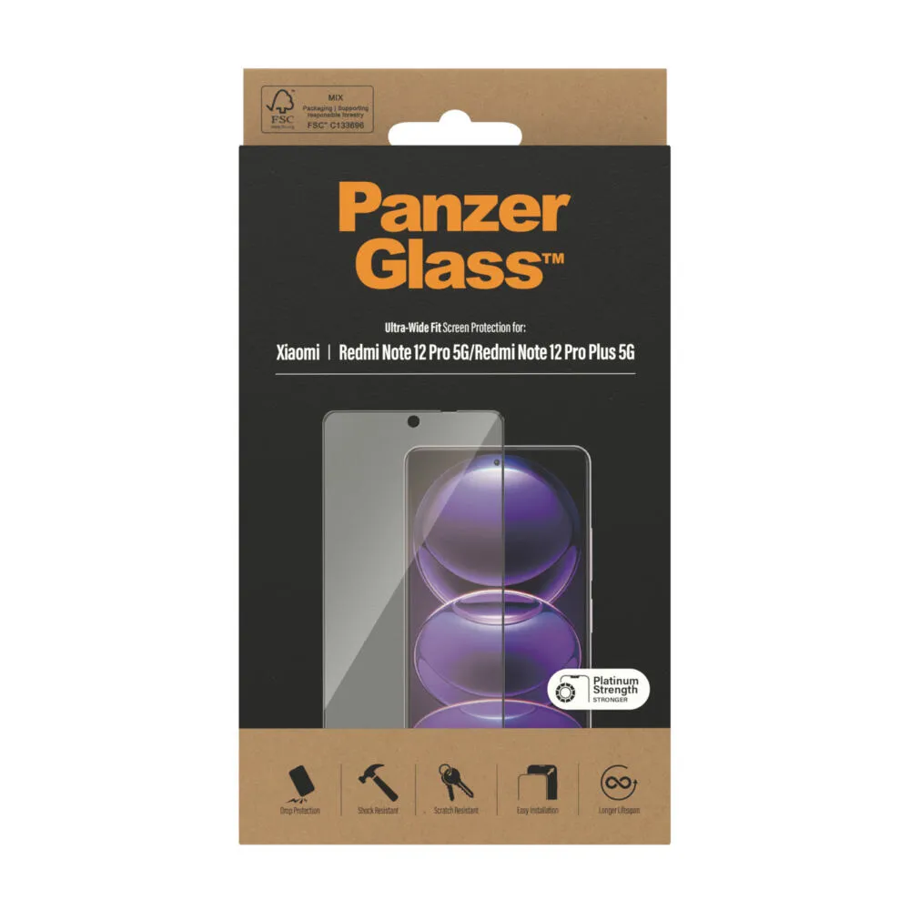 PanzerGlass® Screen Protector Xiaomi Redmi Note 12 Pro | 12 Pro Plus | Poco X5 Pro | Ultra-Wide Fit 8054 Thumbnail 5