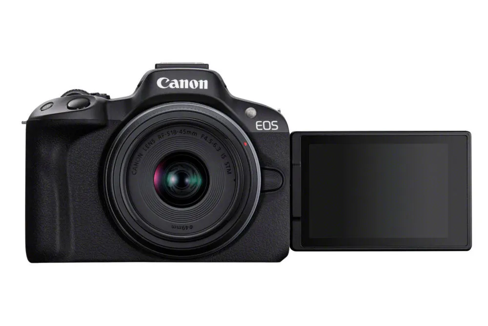 Canon EOS R50, Black + RF-S 18-45mm F4.5-6.3 IS STM Kit 5811C013 Thumbnail 2