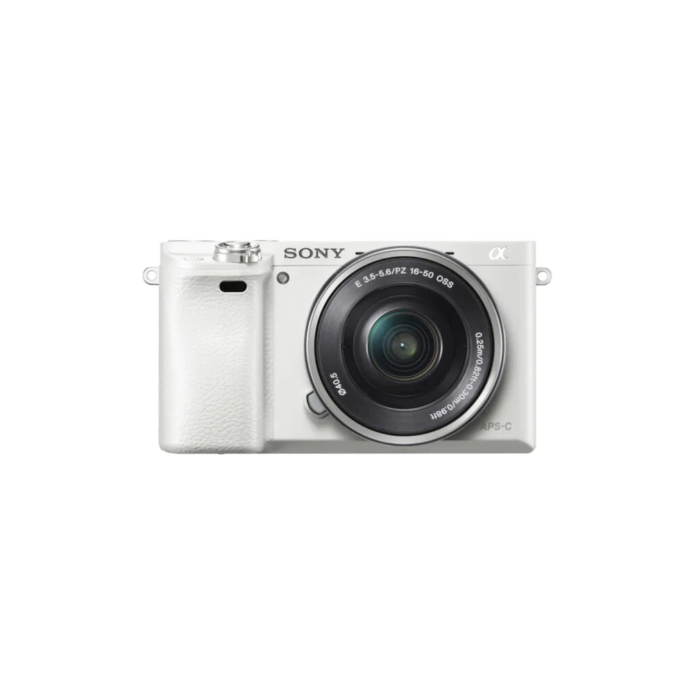 Sony α 6000 MILC 24,3 MP CMOS 6000 x 4000 Piksel Beyaz Digital Kame